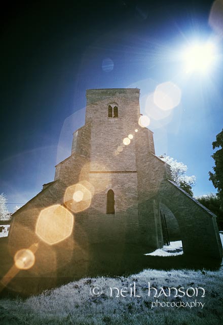 St Mary's Church launton in Digital InfraRed